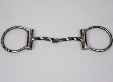 Square Twisted Wire, D-Ring Snaffle-Bit SS